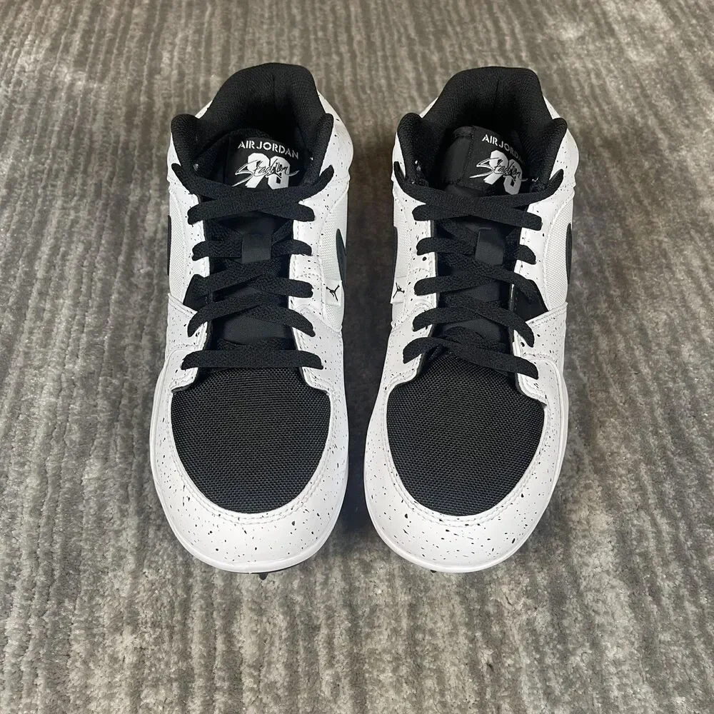 Jordan Stadium 90 Low TD Mens 9 White Black Football Cleats Nike HQ0210-100